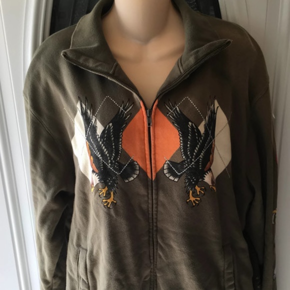 Ed Hardy Other - Ed Hardy Mens Zip Up Hoodie Sz XL